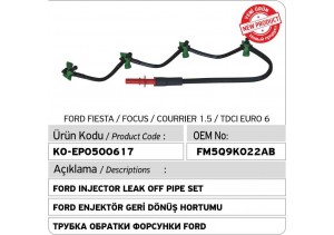 FM5Q9K022AB 1868676 Ford Enjektör Geri Dönüş Hortumu